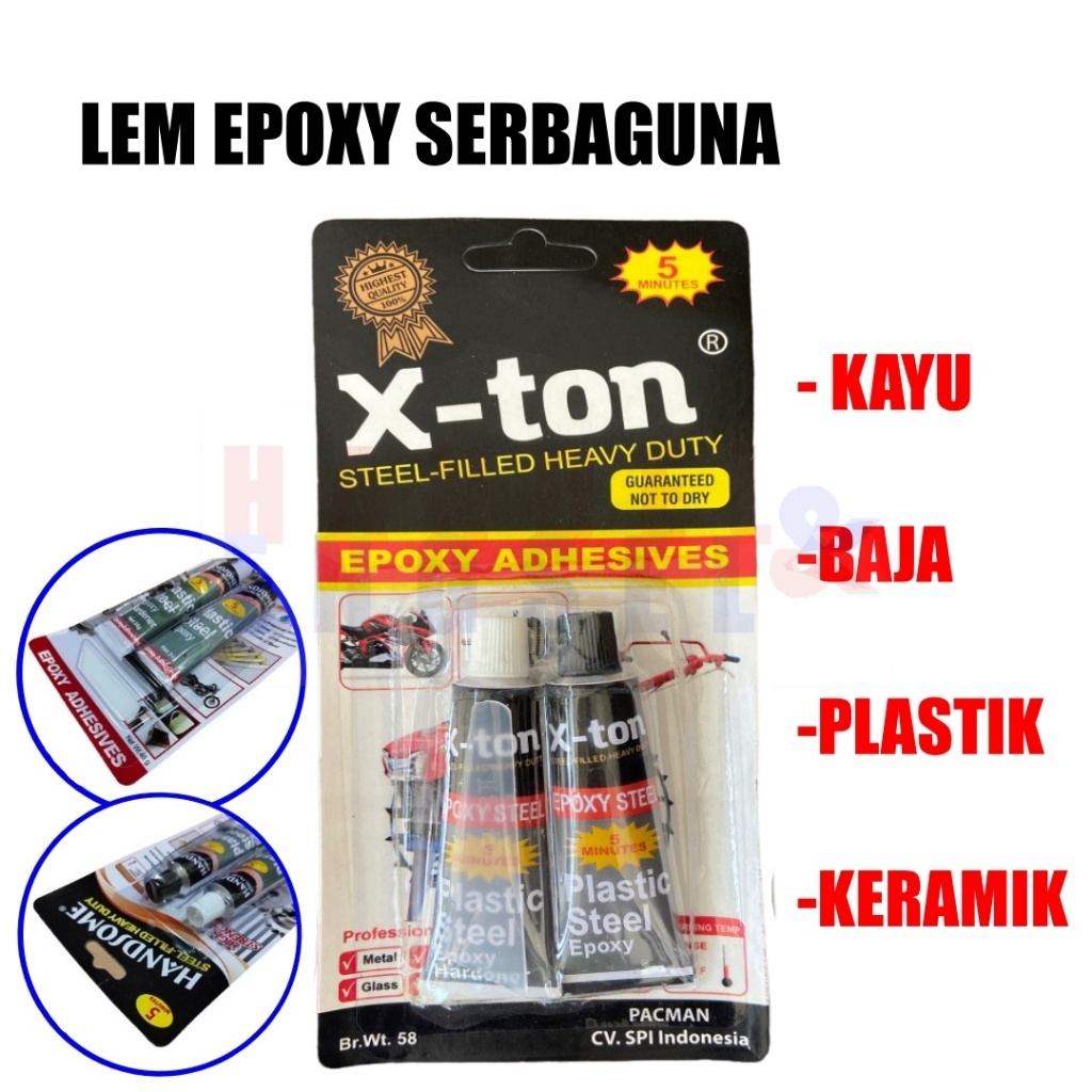 

LEM BESI EPOXY / Lem Serbaguna / Lem Multifungsi / Lem Perekat 5 MENIT