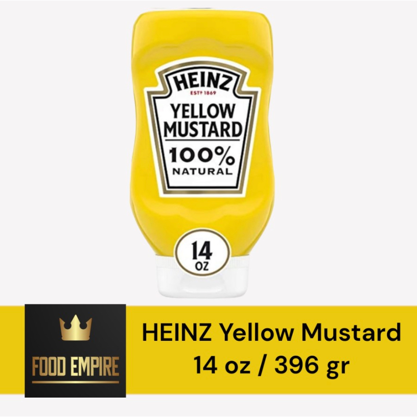 

HEINZ Yellow Mustard 14 oz | Saus Mustard 100% Natural | Product of USA