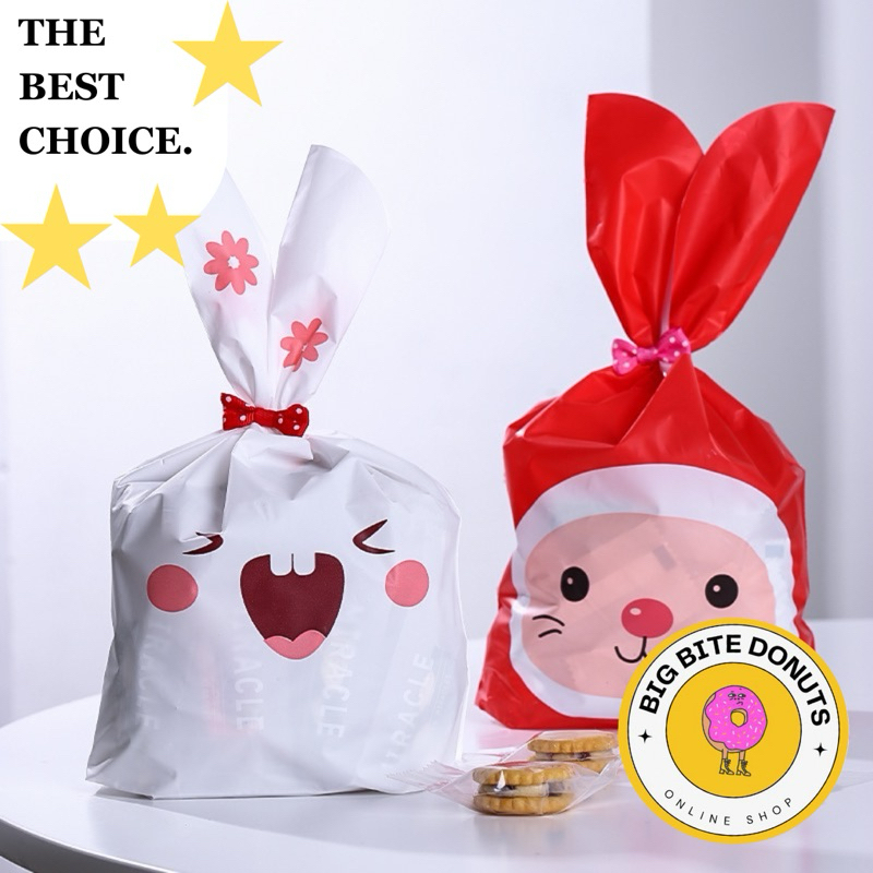 

10pcs plastik rabbit souvernir ultah 20x33 cm/ goddie bag Xtra Large bisa untuk snack/ 10pcs Plastik Ikat Snack/ Bingkisan Ukuran Besar