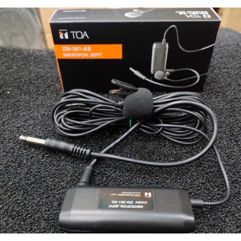 original toa mic jepit toa zm 361 microphone
