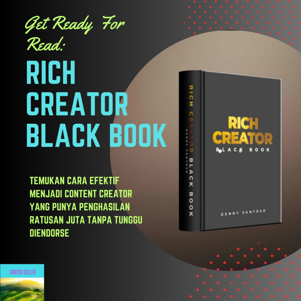 Buku Bisnis Rich Creator Black Book Denny Santoso Original