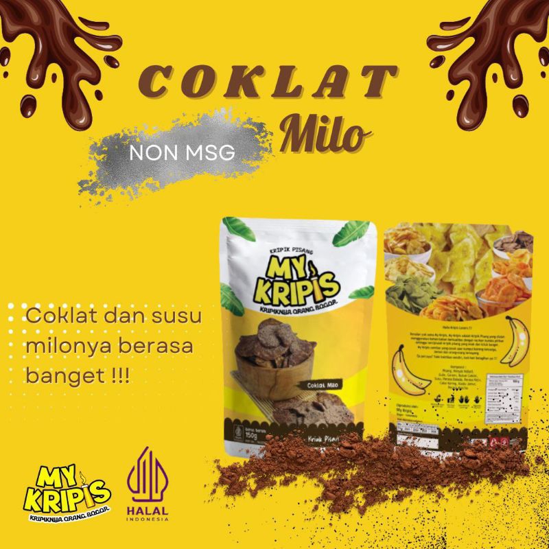 

CEMILANKU - My Kripis Cokelat (150gr) - Kripik Pisang Kripiknya Orang Bogor