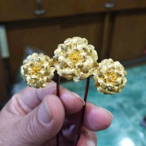 24k tusuk konde mawar ems kadar 99.99%