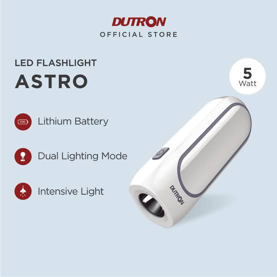 Dutron Senter Tangan Led Emergency Astro 2 In 1