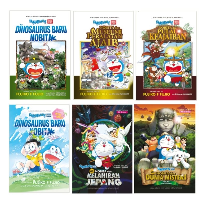 KOMIK DORAEMON NEW MOVIE : NOBITA DAN DINOSAURUS BARU (SI KEMBAR MYU DAN KYU), NOBITA DAN MUSEUM PER