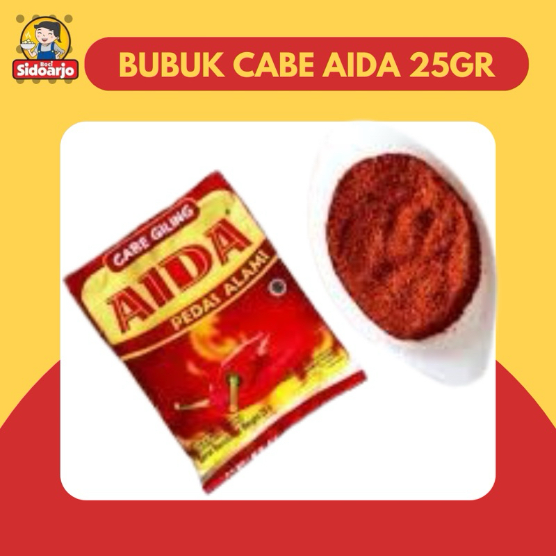 

AIDA 25gr Cabe Giling Bubuk Pedas Alami