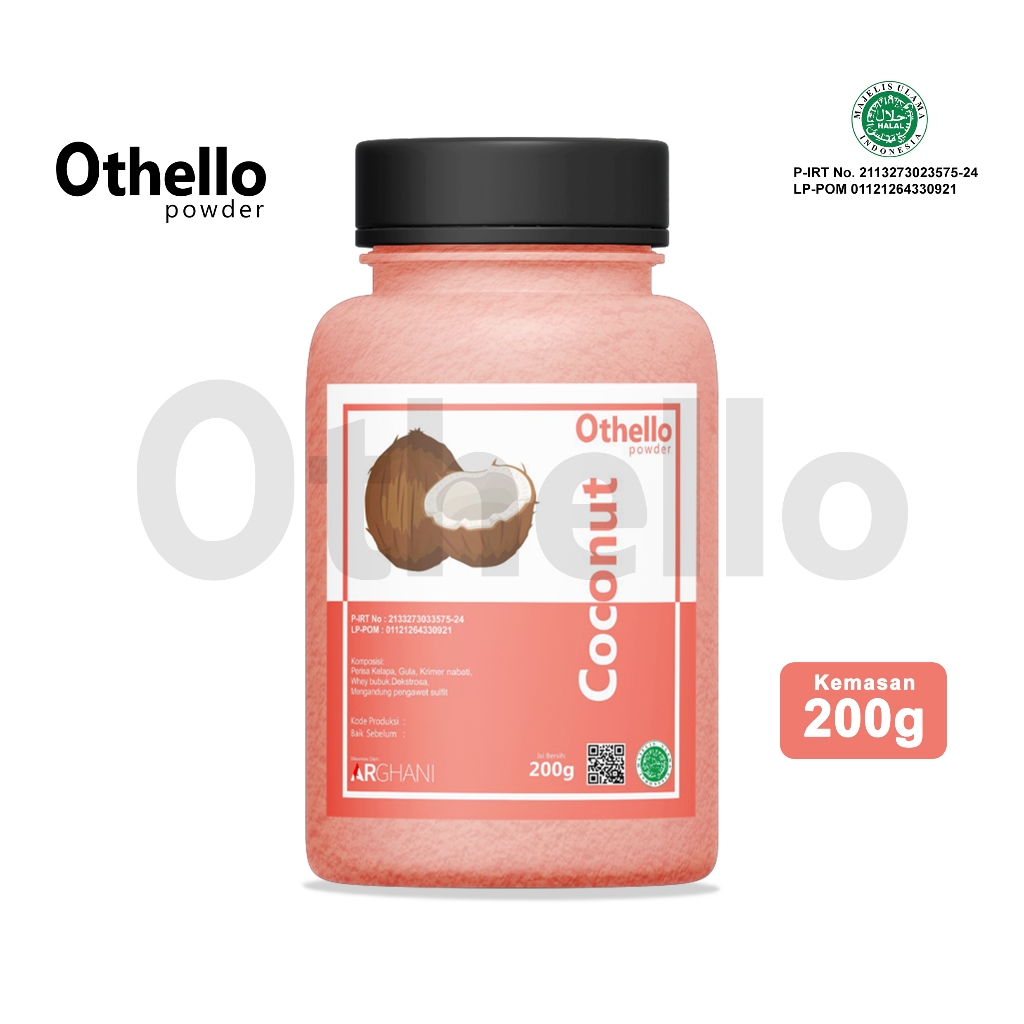 

Othello Powder Drink Bubuk Minuman Rasa Coconut Kelapa 200gr Serbuk Manis Premium Kekinian