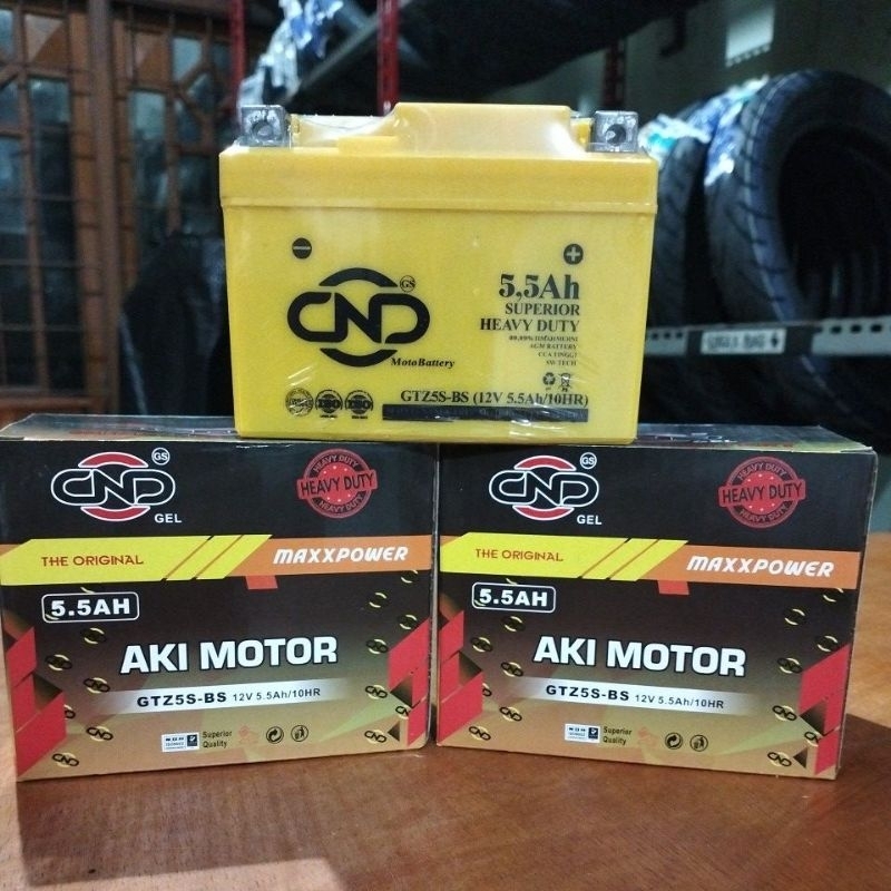 AKI MOTOR BEAT DND GTZ5S  5.5AMPERE HEAVY DUTY  BEAT, BEAT FI, VARIO, SUPRA 125, KHARISMA, VIXION, J