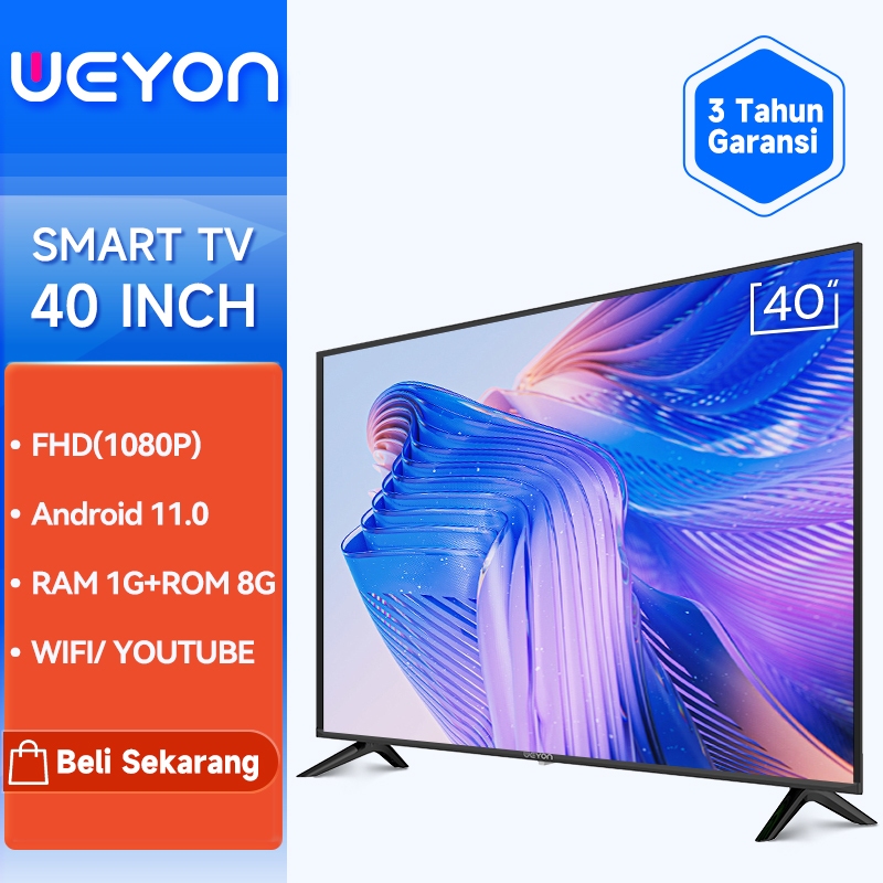 WEYON TV Smart 40 Inch Android TV 40 inch FHD Digital Ready Televisi