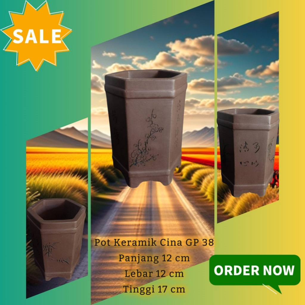 Pot Bonsai Keramik Cina Gp 38