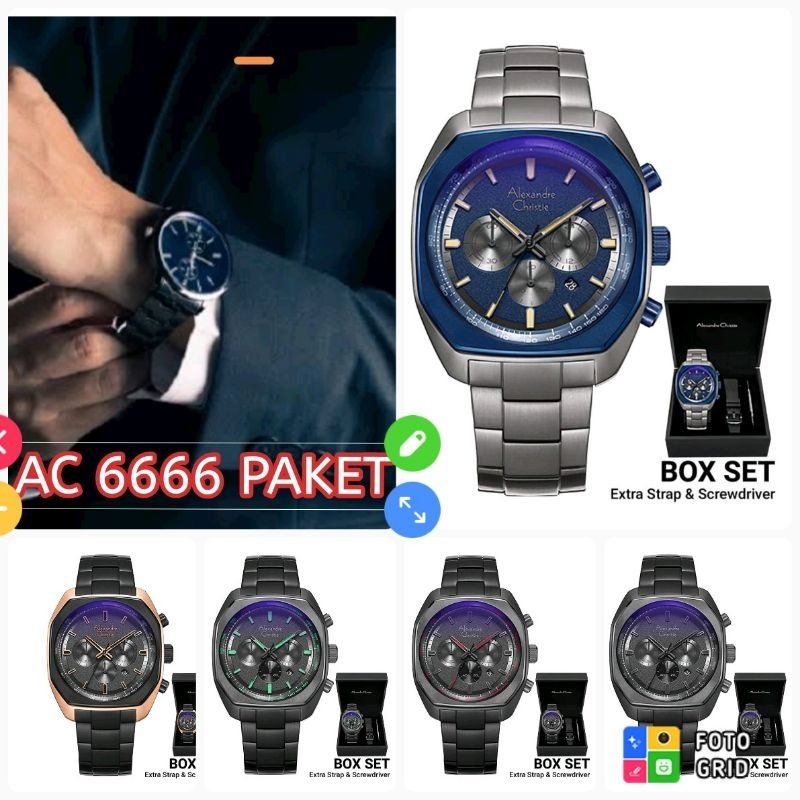 PAKETAN ALEXANDRE CHRISTIE PRIA AC6666 / AC 6666 BOX SET ORIGINAL