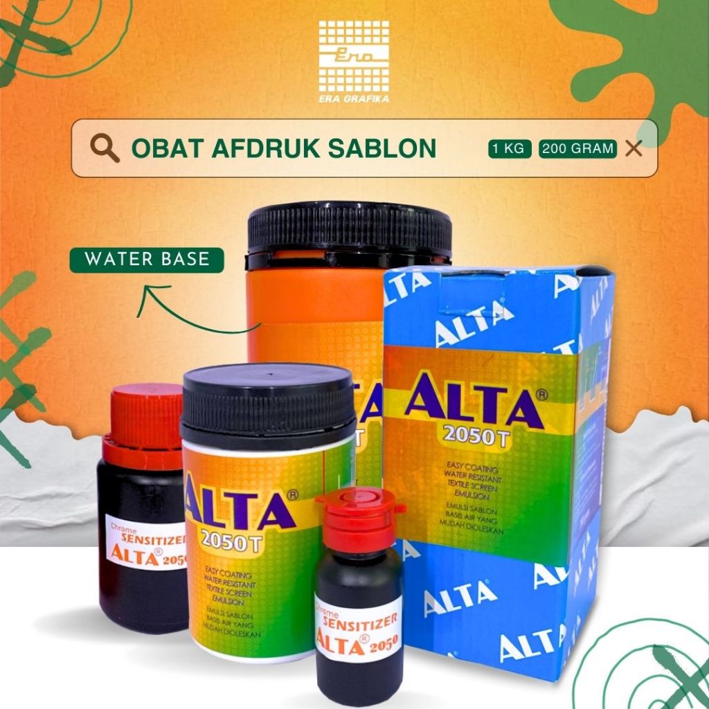 

OBAT AFDRUK SABLON | ALTA 2050 (WATER BASE)