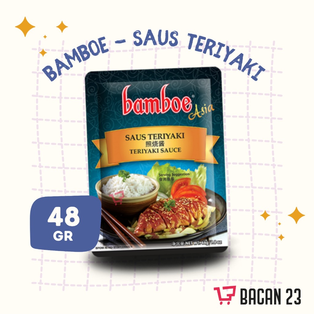 

Bamboe Bumbu Instan Saus Teriyaki (48 Gr) / Bumbu Dapur Instan / Penyedap Rasa