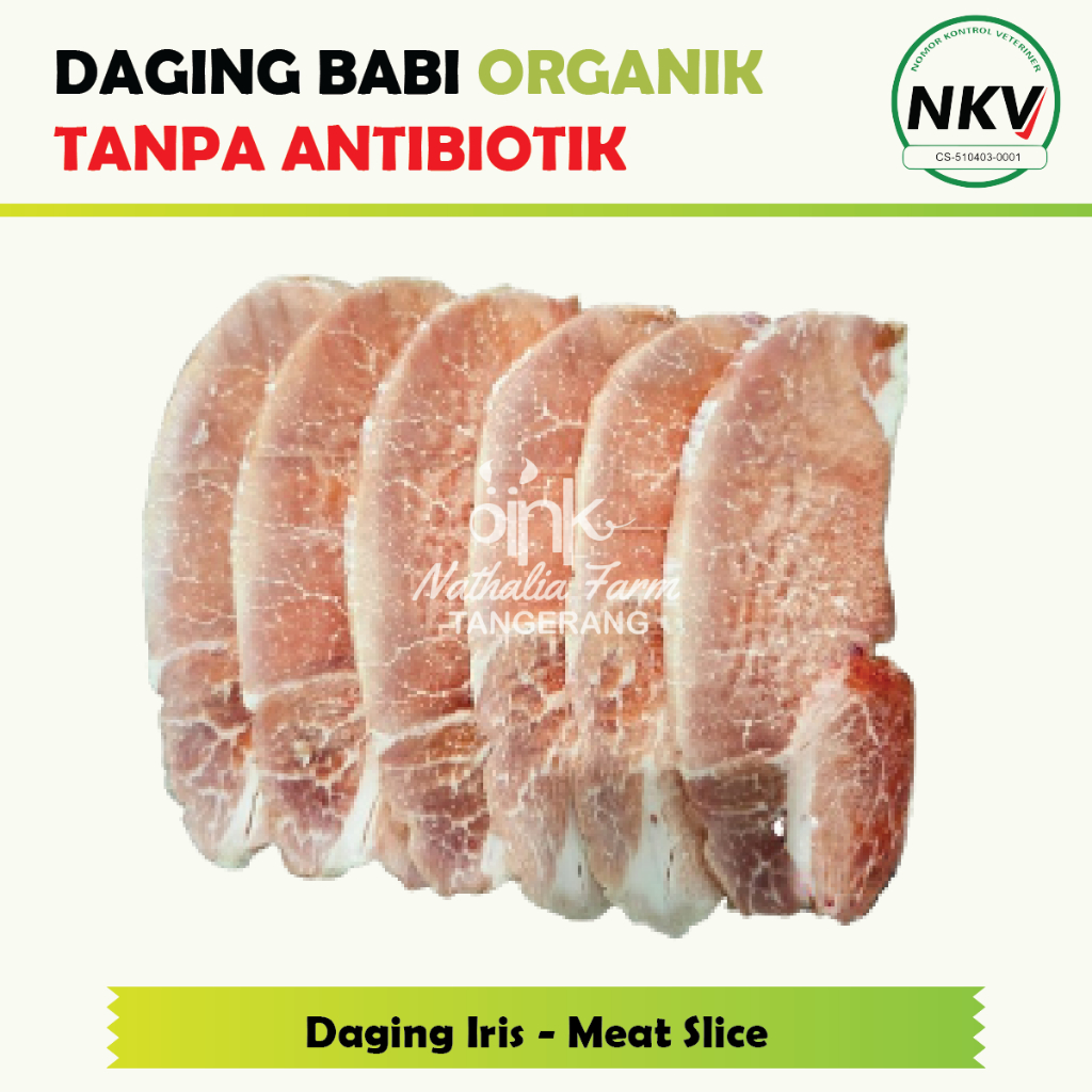 

Daging Babi Slice / Pork Meat Slice - Babi Organik 300 gr