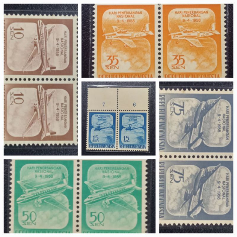 

prangko indonesia hari pembangunan nasional thn 1958 min x2 lembar