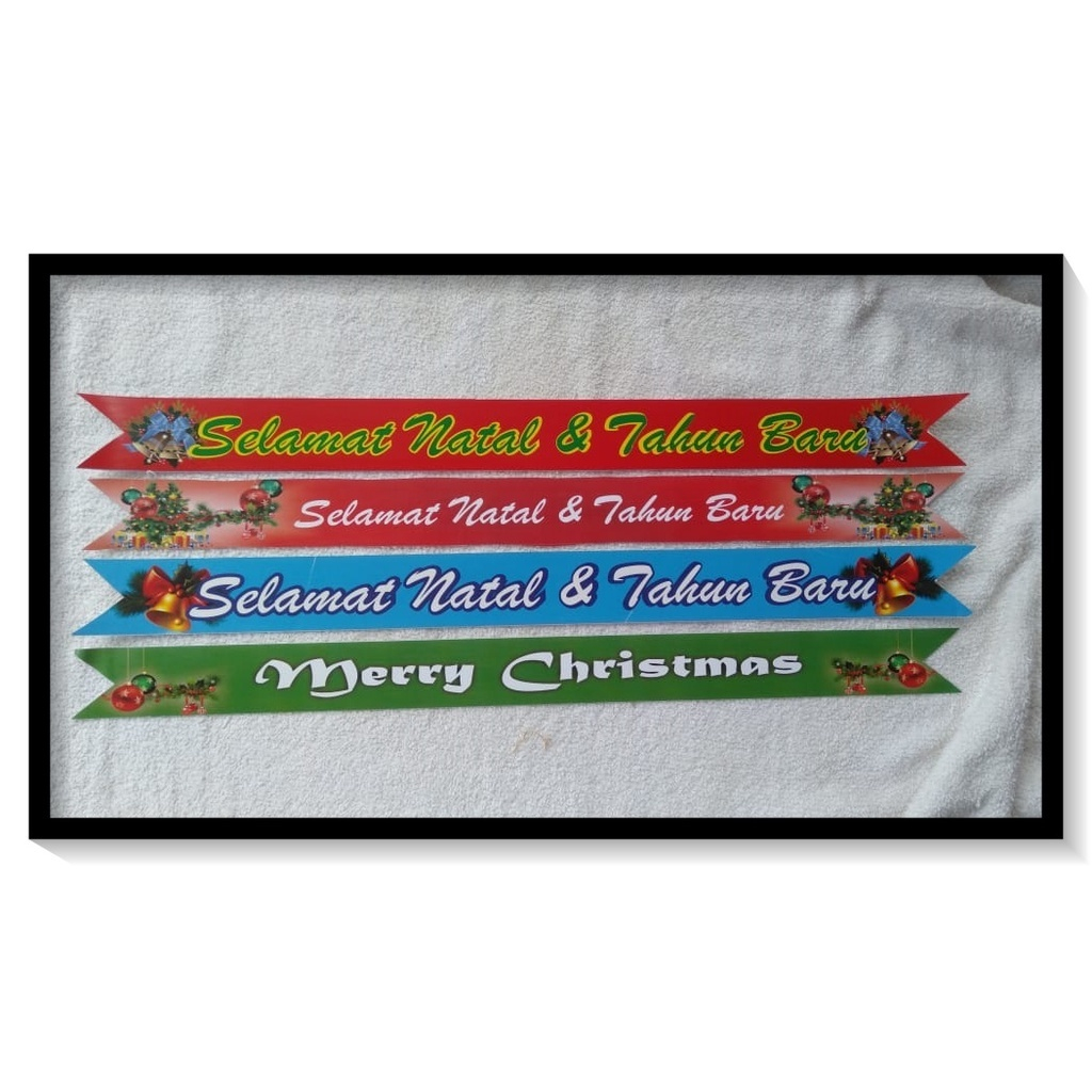 Pita Slempang Hiasan Selempang Hampers Parcel Label natal Tahun Baru Satuan