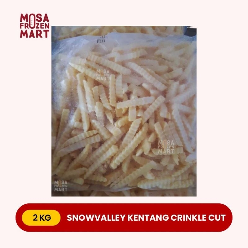 

SnowValley Crinkle Cut 2 Kg | Kentang Goreng 2 Kg | French Fries