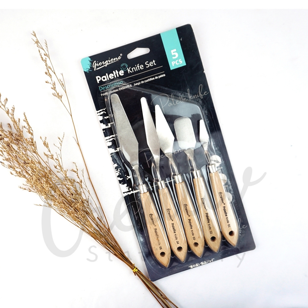 

GIORGIONE Painting Knife Set Pisau Palet Akrilik 5 Pcs G-Wd-05