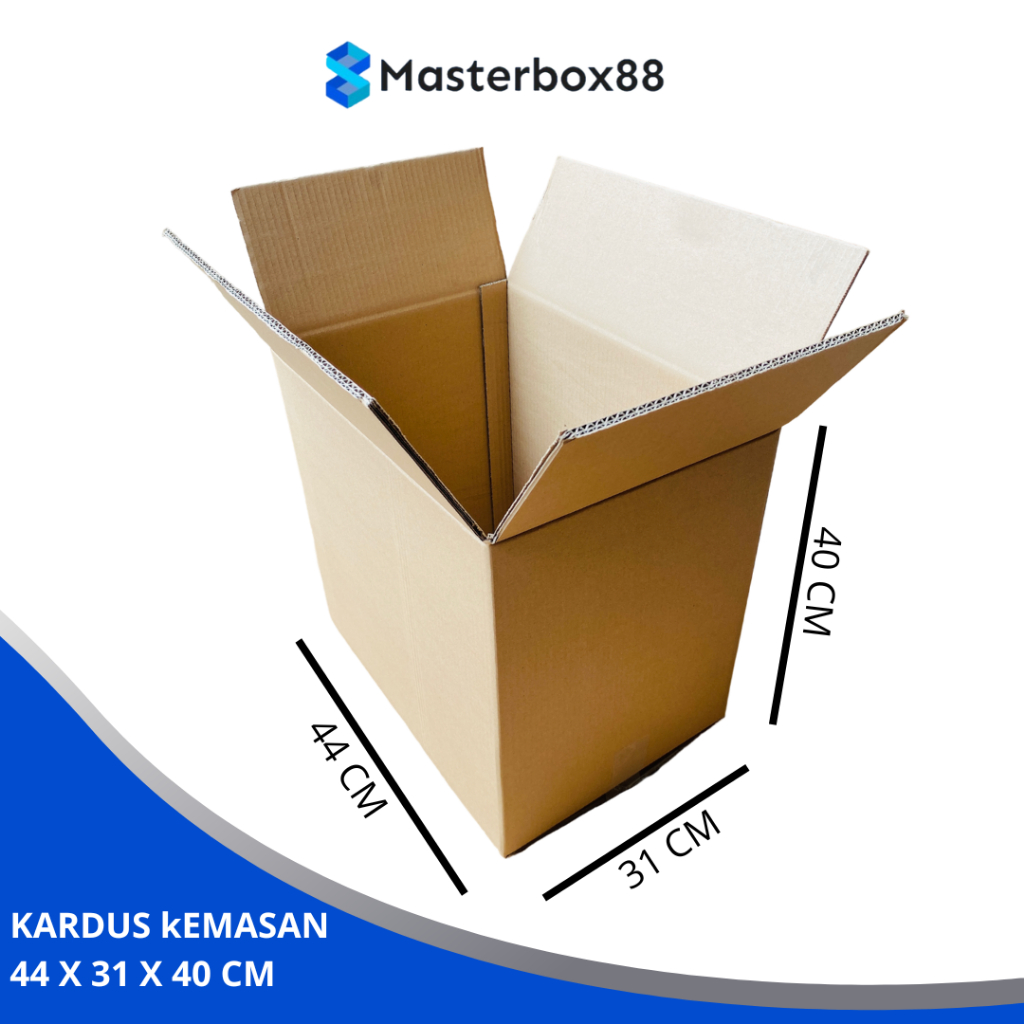 

Kardus Packing Karton Box Pengemasan Kotak Polos 44 x 31 x 40 cm