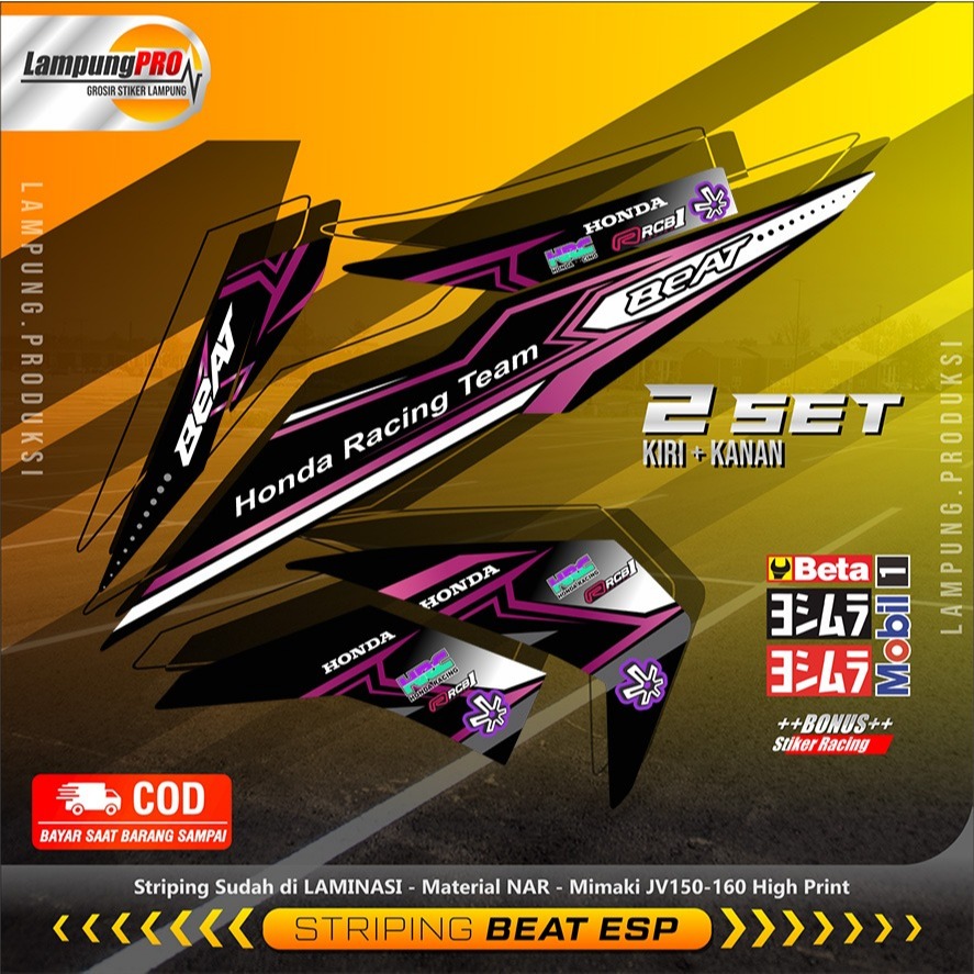 STRIPING BEAT ESP FI NEW 2017 2018 2019 STRIPING BEAT ESP NEW MOTIF HONDA RACING TEAM
