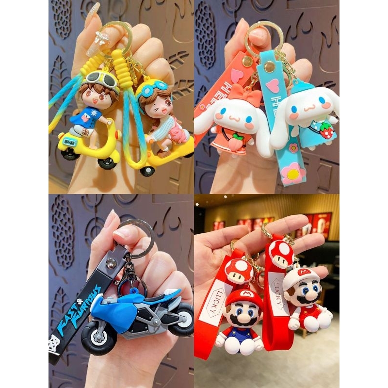 Gantungan kunci Keychain sanrio karakter lucu / gantungan tas kunci karakter lucuGantungan kunci Key