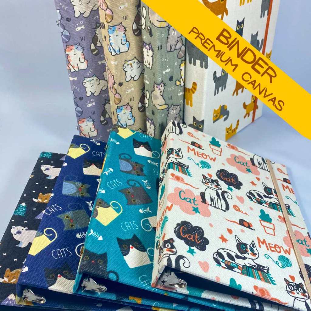 

BINDER CANVAS CAT Series A5 20 Lubang Leon Paperworks