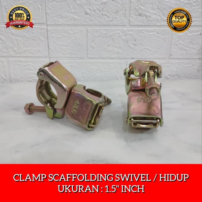 Coupler Swivel Fitting Klem bisa mutar klem pipa scafolding hidup clam klem scaffolding