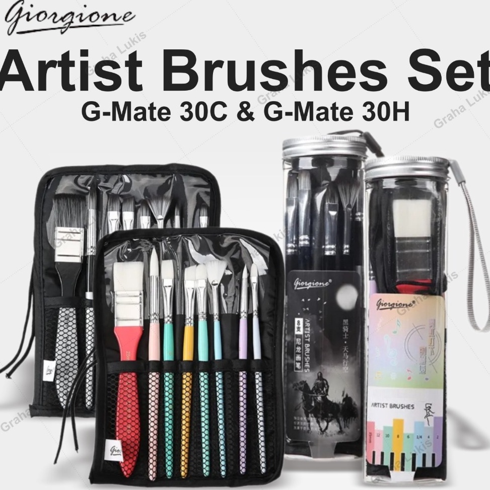 

Giorgione Artist Brushes Set GMate 3C GMate 3H Kuas Set ART G9B5