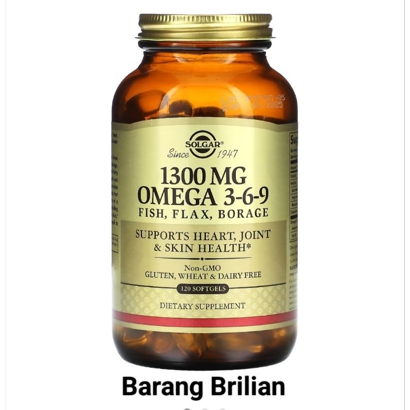 Solgar Omega 3 6 9 1300 mg 60 120 Softgels