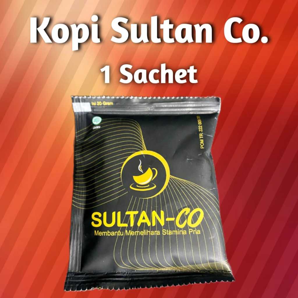 

Sultan co Kemasan 1 Sachet Kopi sultan Coffee Kopi Stamina Harga Termurah