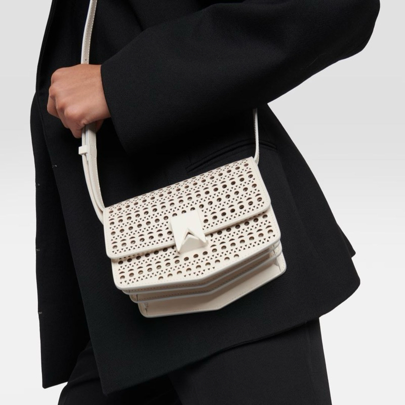 Original Alaia Le Papa Small Vienne Crossbody Bag Leather