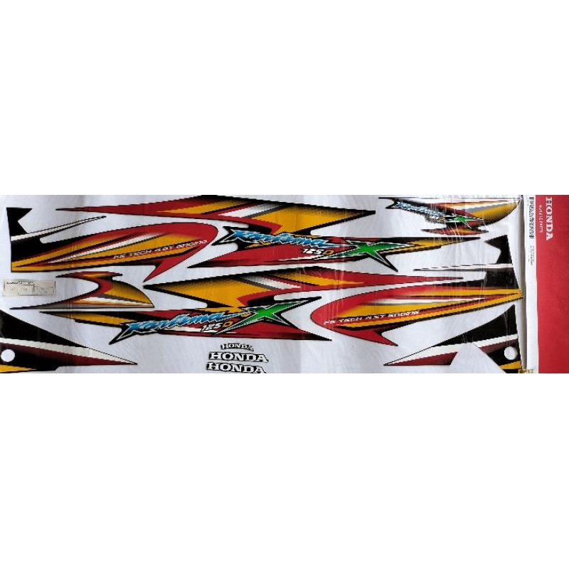 STRIPING STIKER KARISMA X 125 ORIGINAL AHM
