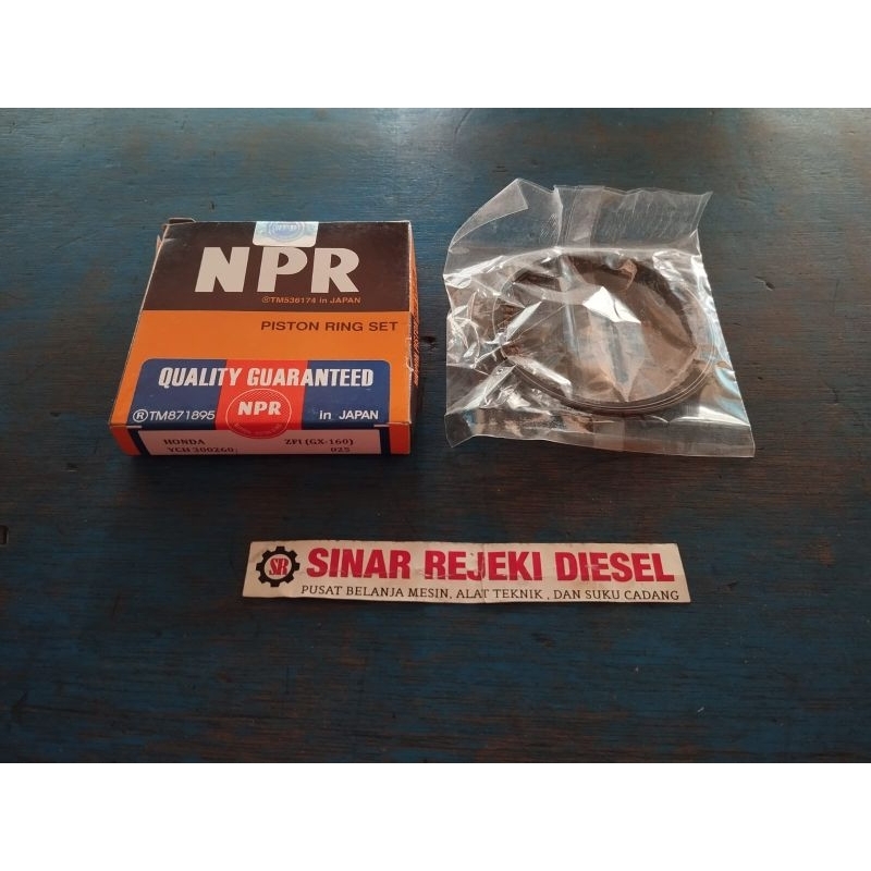 Piston Ring Per Seker GX160  oversize 0.25  NPR