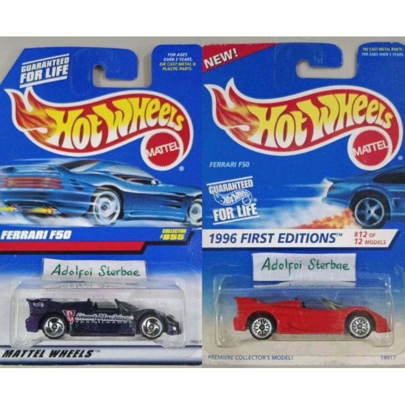 hotwheels hot wheels ferari ferrari F50 F 50 stunt machine team leader 1996 first editions