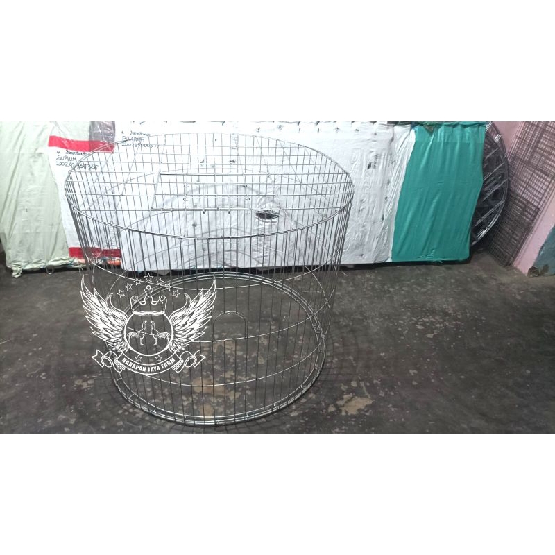 KANDANG AYAM GALVANIS DIAMETER 80 CM × TINGGI 80 CM BULAT