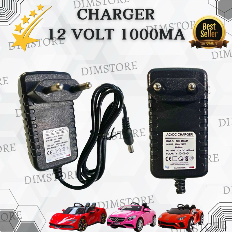 CHARGER 12 VOLT MOBIL DAN MOTOR MAINAN AKI ANAK ADAPTOR 12V MOBILAN AKI CAS MOBIL AKI 12 V CASSAN BA
