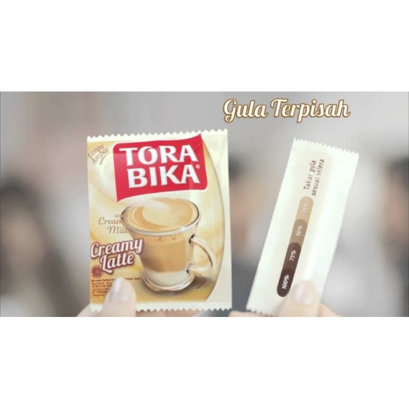 

Torabika creamy latte sachet 1renceng 10pcs