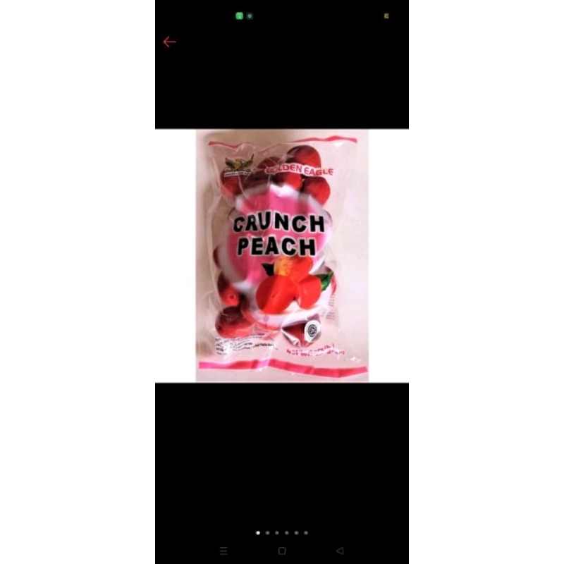 

￼Golden Eagle Crunch Peach / GE Manisan Buah Persik 500grm