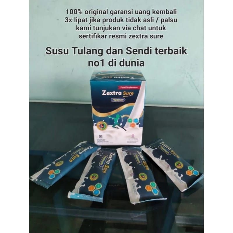 

zextra sure original adalah susu tulang dan sendi paling efektif zextrasure platinum resmi bpom