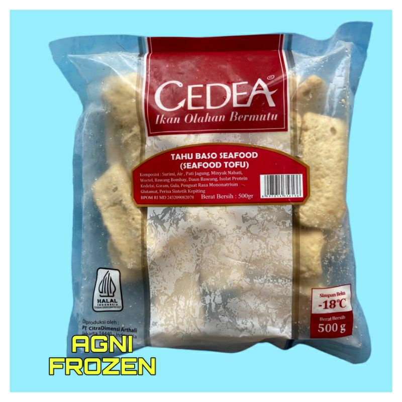 

CEDEA Tahu Baso Seafood 500 Gram ( Seafood Tofu )