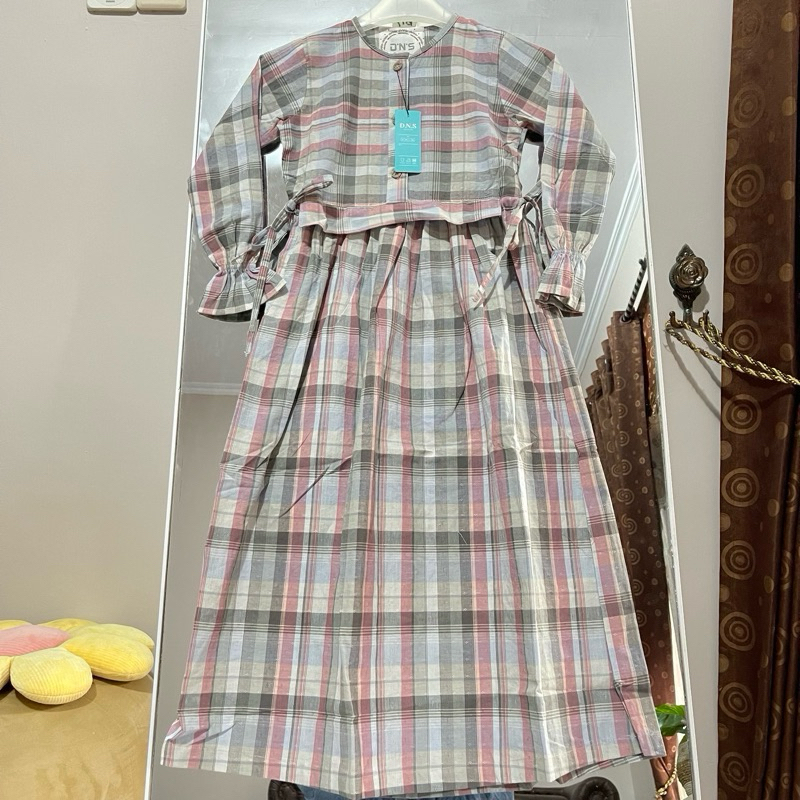 GAMIS SALUR ANAK PEREMPUAN KATUN TRISET (DRESS chornise)//original dns