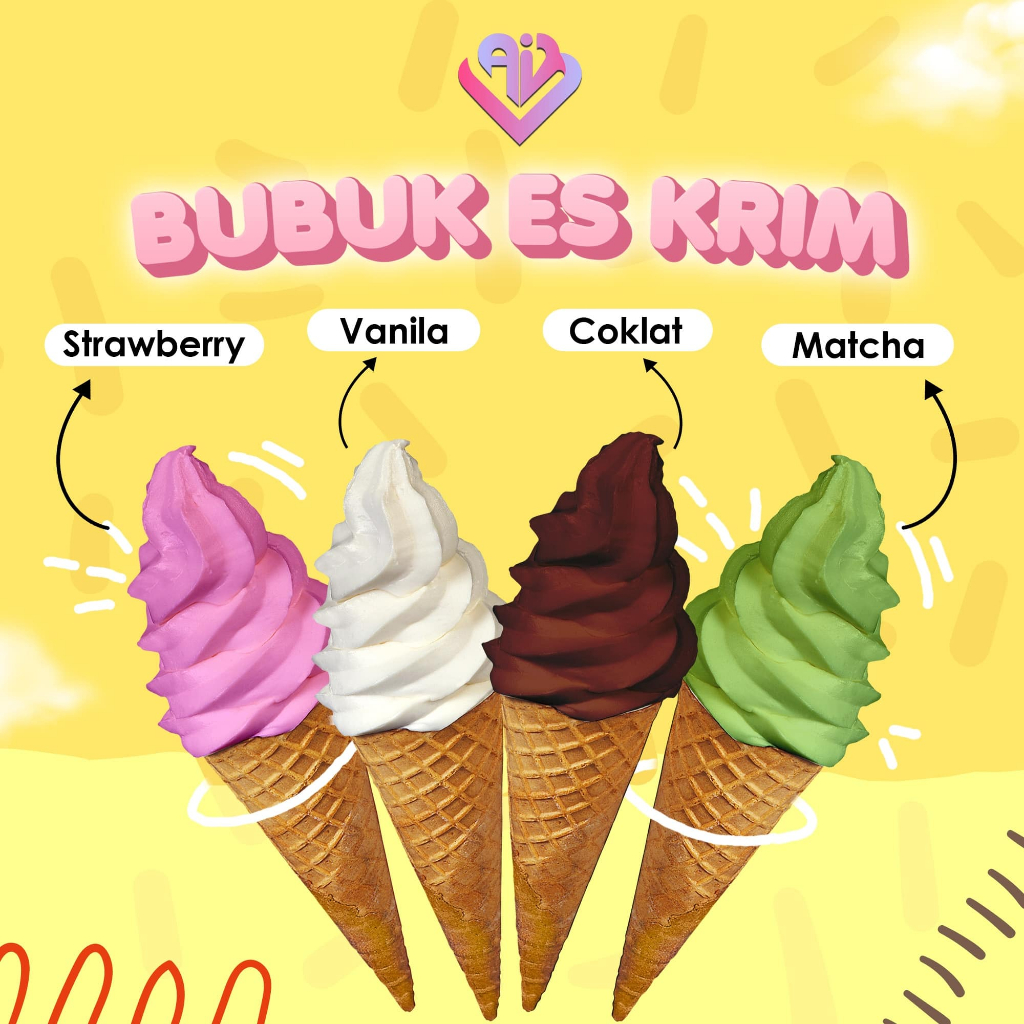 

Vanilla Bubuk Soft Es Krim Premium V3 1Kg