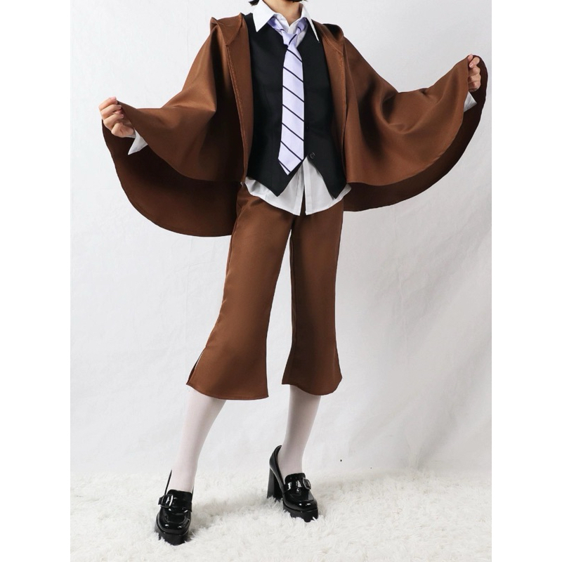 【Lolicos】Ready Bungou Stray Dogs Edogawa Ranpo Cosplay Costume Fullset Wig Kostum Detective