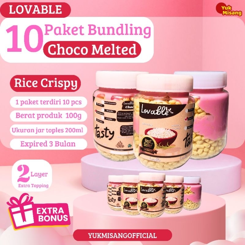 

Bundling 10 Pcs Choco Jar Lava Coklat Lumer Rice Crispy Choco Jar Melted 200ml Sereal Sehat