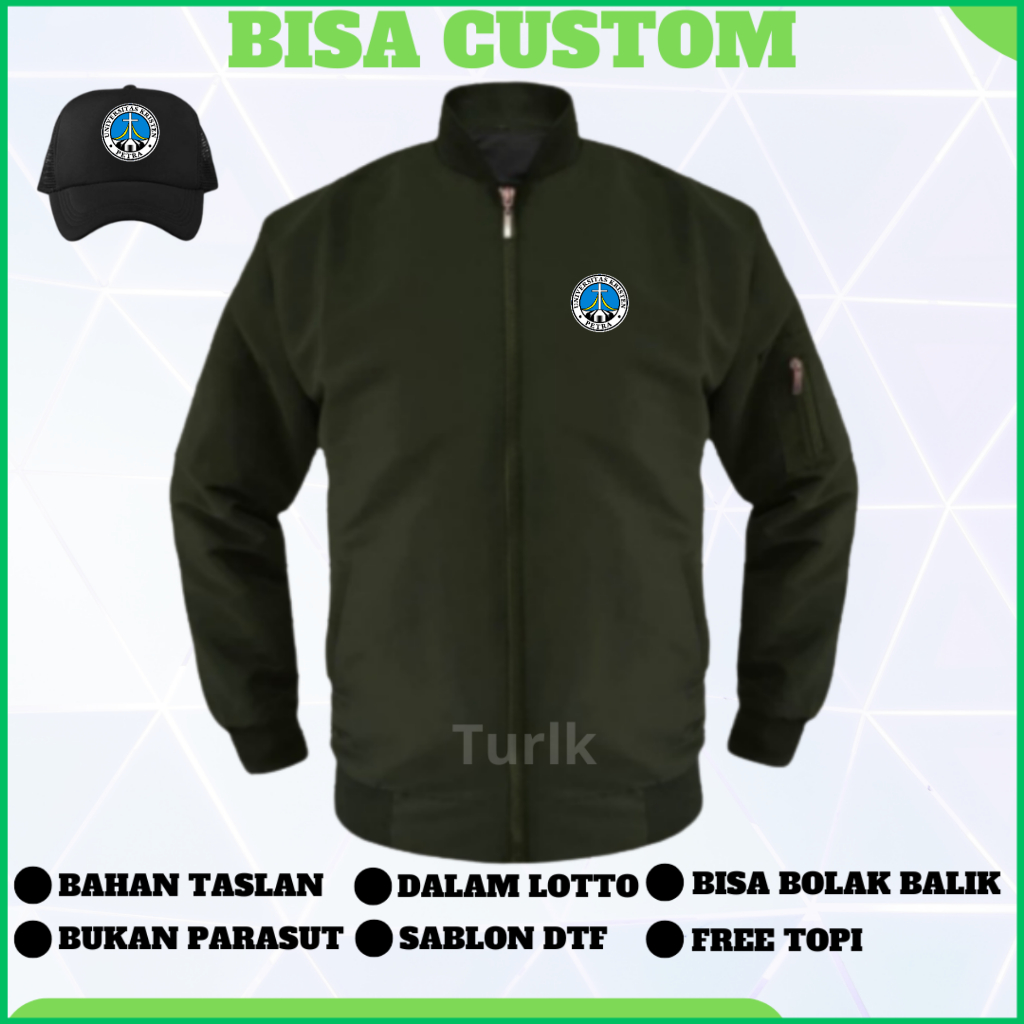 Jaket Universitas Kristen Petra Jaket University UKP Jaket Bomber Custom
