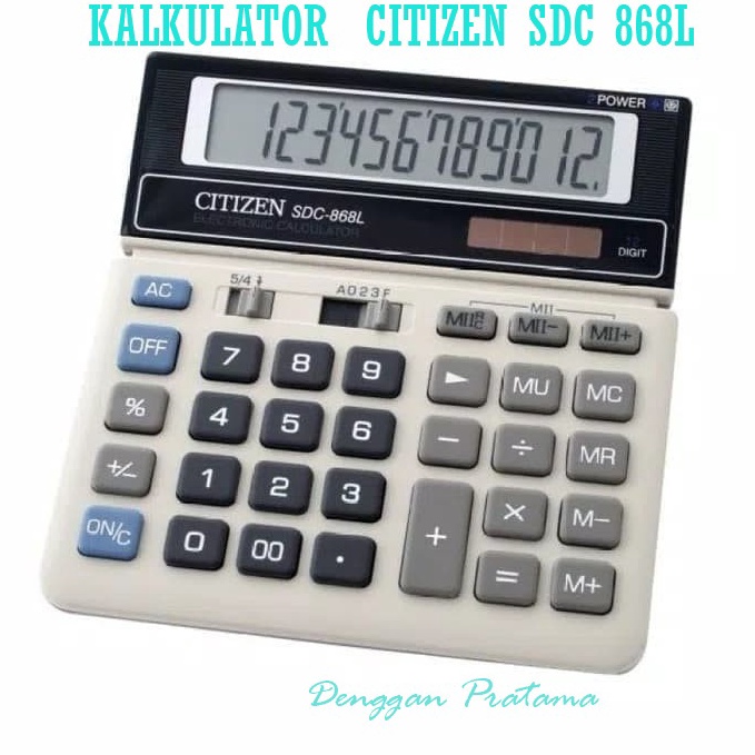 

Kalkulator Calculator Citizen Type SDC 868L ART R9W5