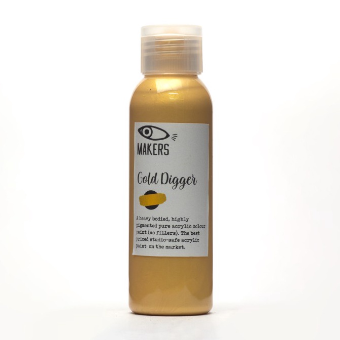 

Gold Digger Acrylic Paint 1ml by MAKERS ART X2H1
