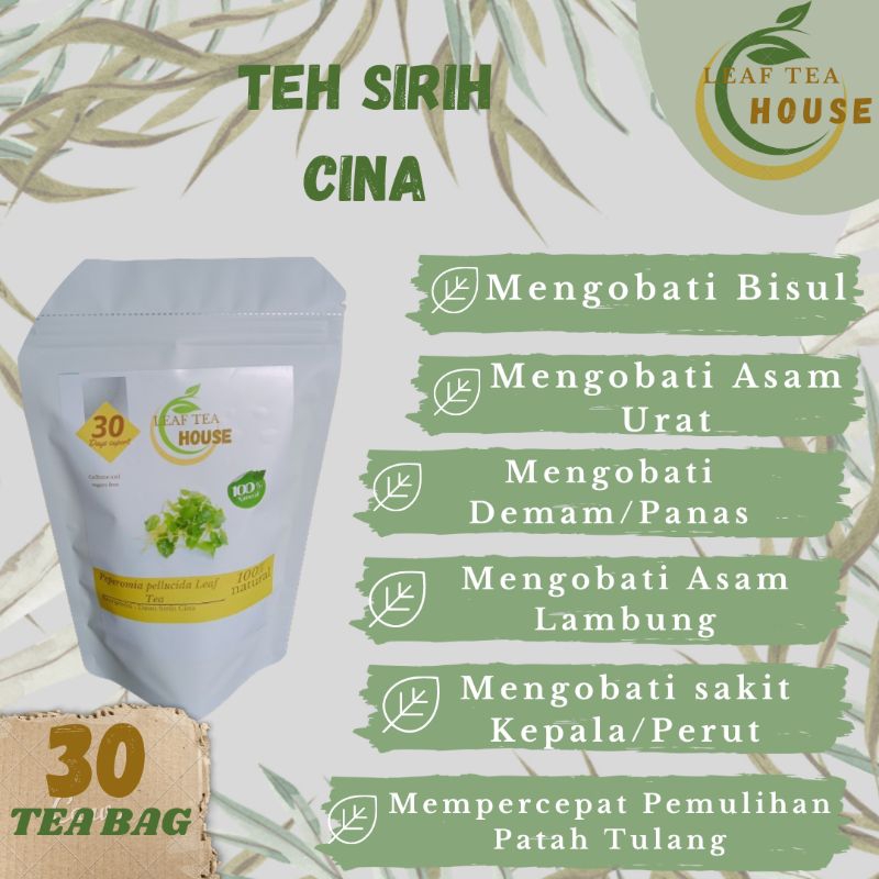 

Teh Daun Sirih Cina/Daun Suruhan isi 30 Tea Bag