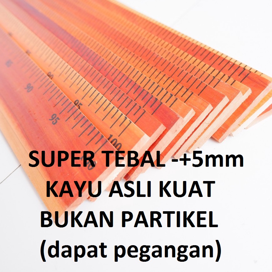 

Penggaris Kayu 1 Meter Tebal 45mm 12 buah ART K4R7