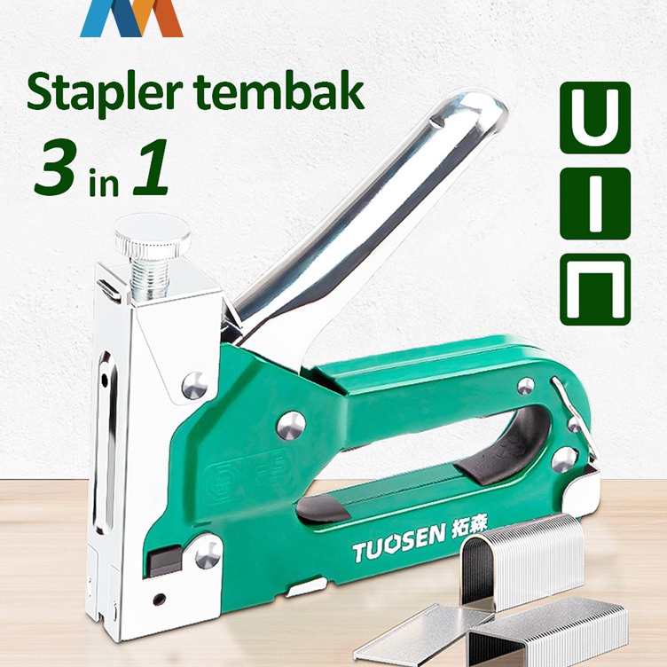 

Mukava 3in1 Staples Stapler Staple Gun Alat Tembak Paku Staples Manual 3 in 1 ART A5K7